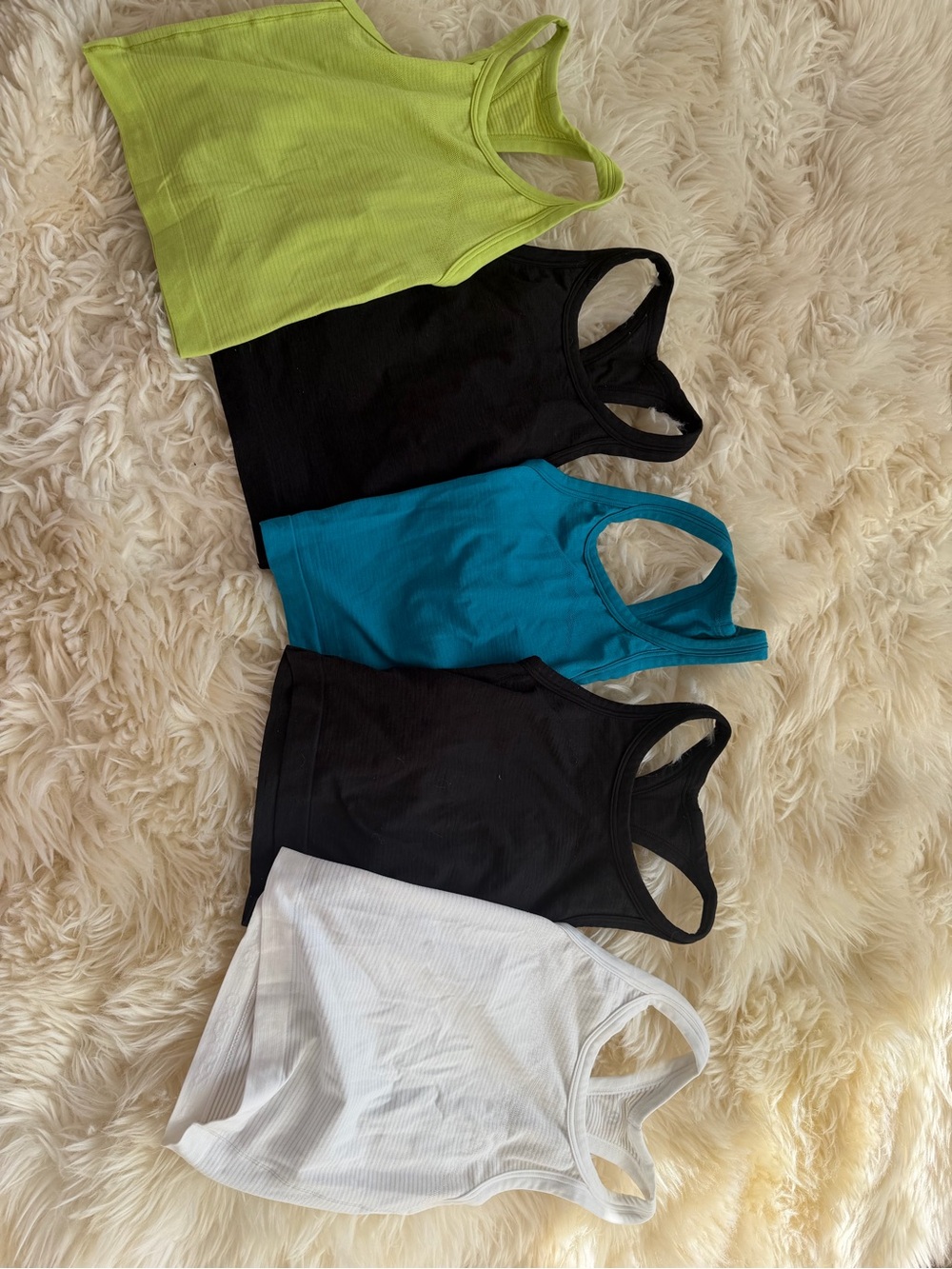 Lululemon Bundle of 5 Swiftly tech cropped workout tanks in size 0 workout